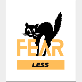 Fearless cat Posters and Art